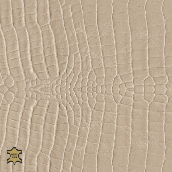 Echtleder | Cayman Optik (Lederprägung Cayman Three) cream